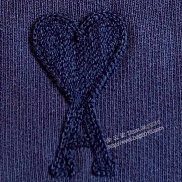 Ami專櫃2023FW新款愛心刺繡插肩連帽衛衣 男女同款 tzy3189